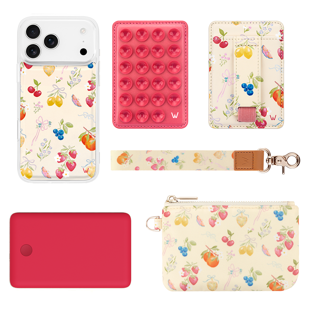 Floral MagSafe Phone Case Bundle with Wireless Charger | Walli