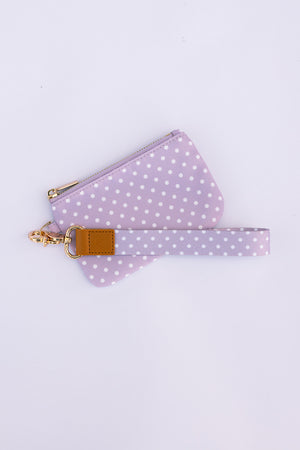 Grape Dots Zipper Pouch
