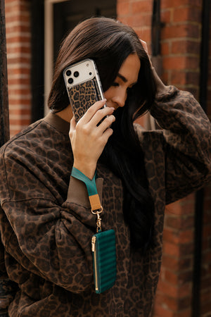 Evergreen Stripe Wrist Lanyard