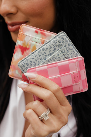 Bubblegum Check Magnetic Wallet