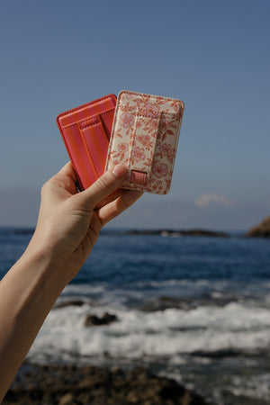 Pink Posy Magnetic Wallet