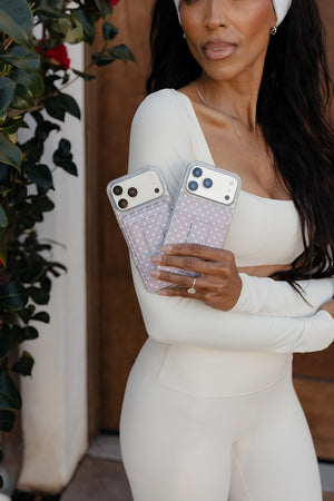 Grape Dots Magnetic Wallet