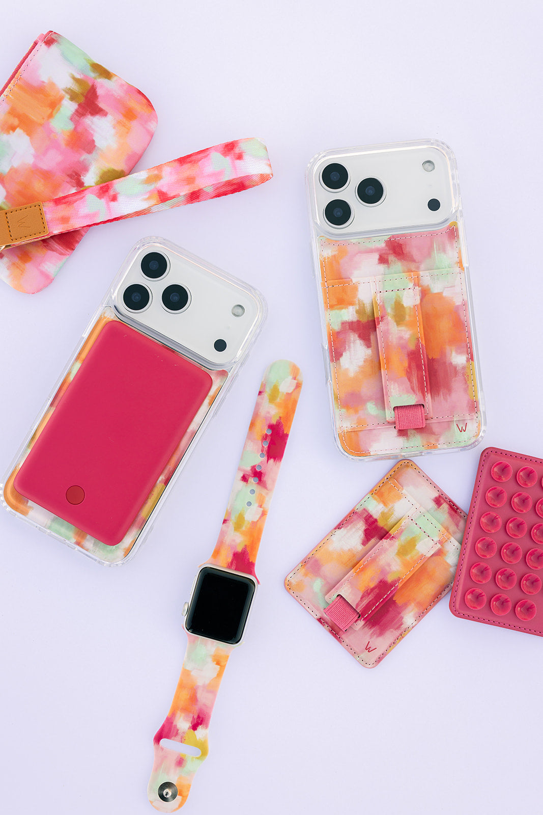 Watercolor Phone Case with Card Holder Watercolor Phone Case with Card Holder