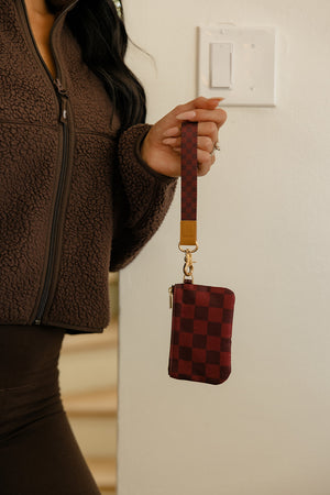 Cozy Check Wrist Lanyard