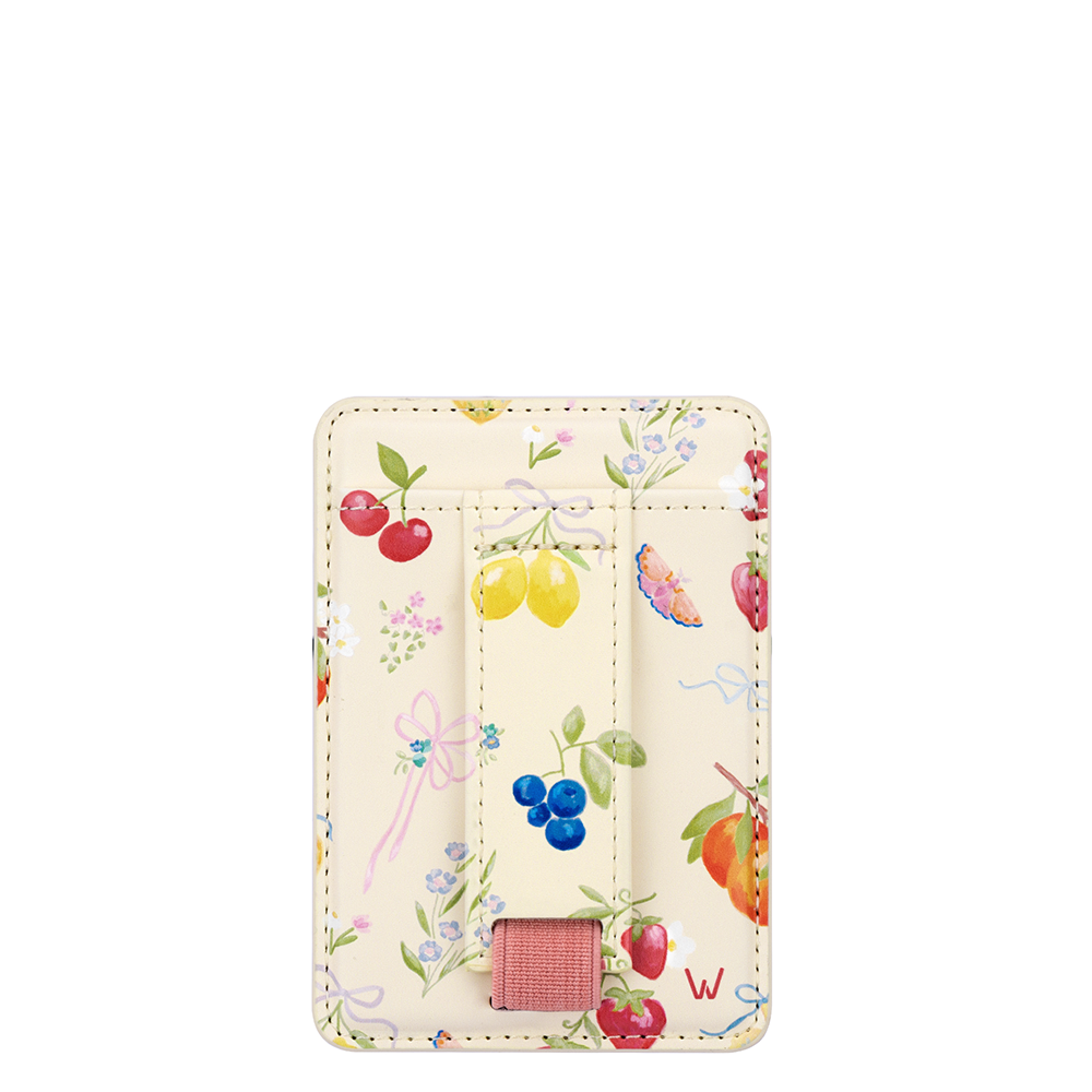 Whimsy Wallet Floral Magnetic Phone Wallet with Finger Strap | Walli Cases