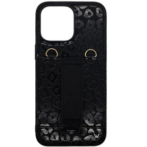 Blacked Out Leopard Purse Case