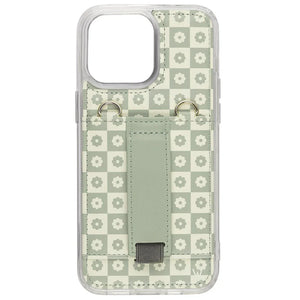 Blooming Check Purse Case