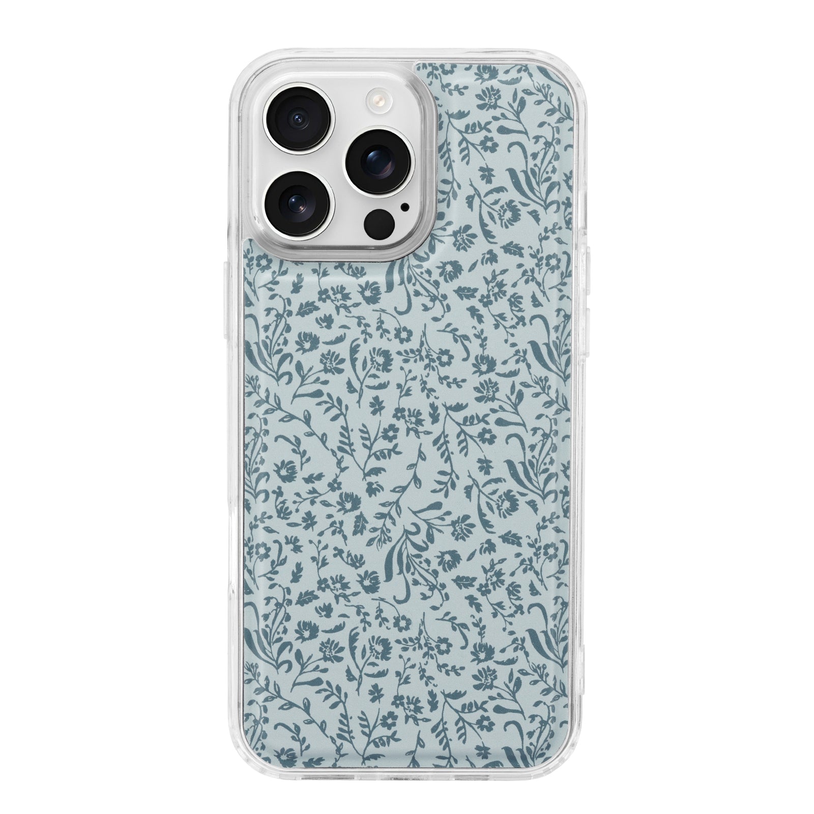 Blue Floral MagSafe Compatible Phone Case | Walli Cases