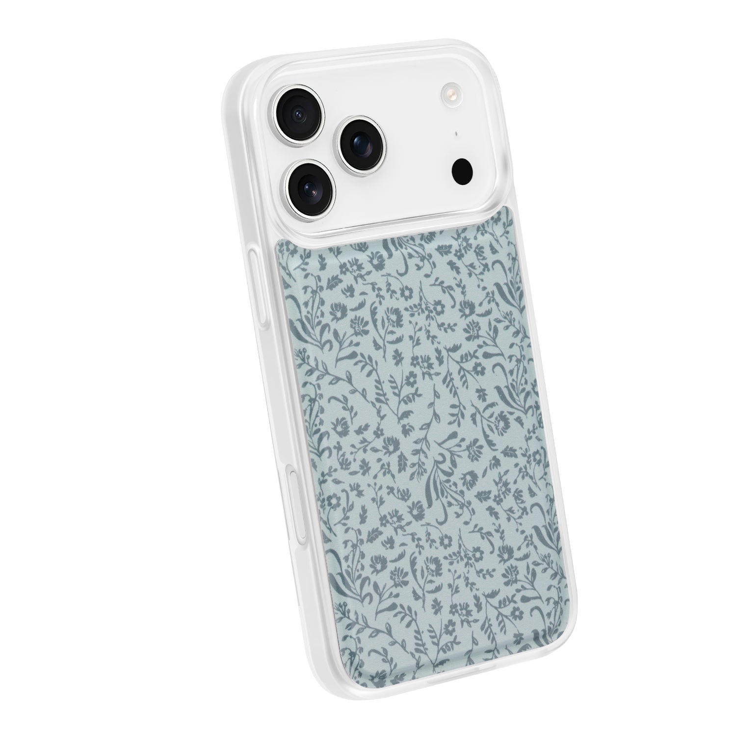 Blue Floral MagSafe Compatible Phone Case | Walli Cases