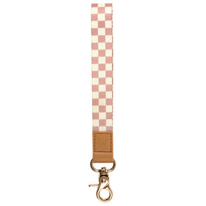 Blush Check Wrist Lanyard
