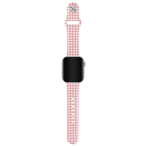 Blushing Gingham Watch Band