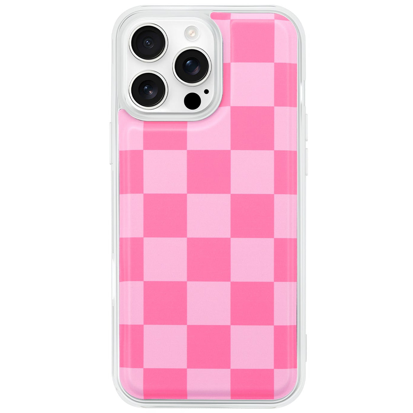Pink Checkered MagSafe Phone Case | Walli Cases