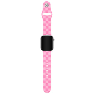 Bubblegum Check Watch Band