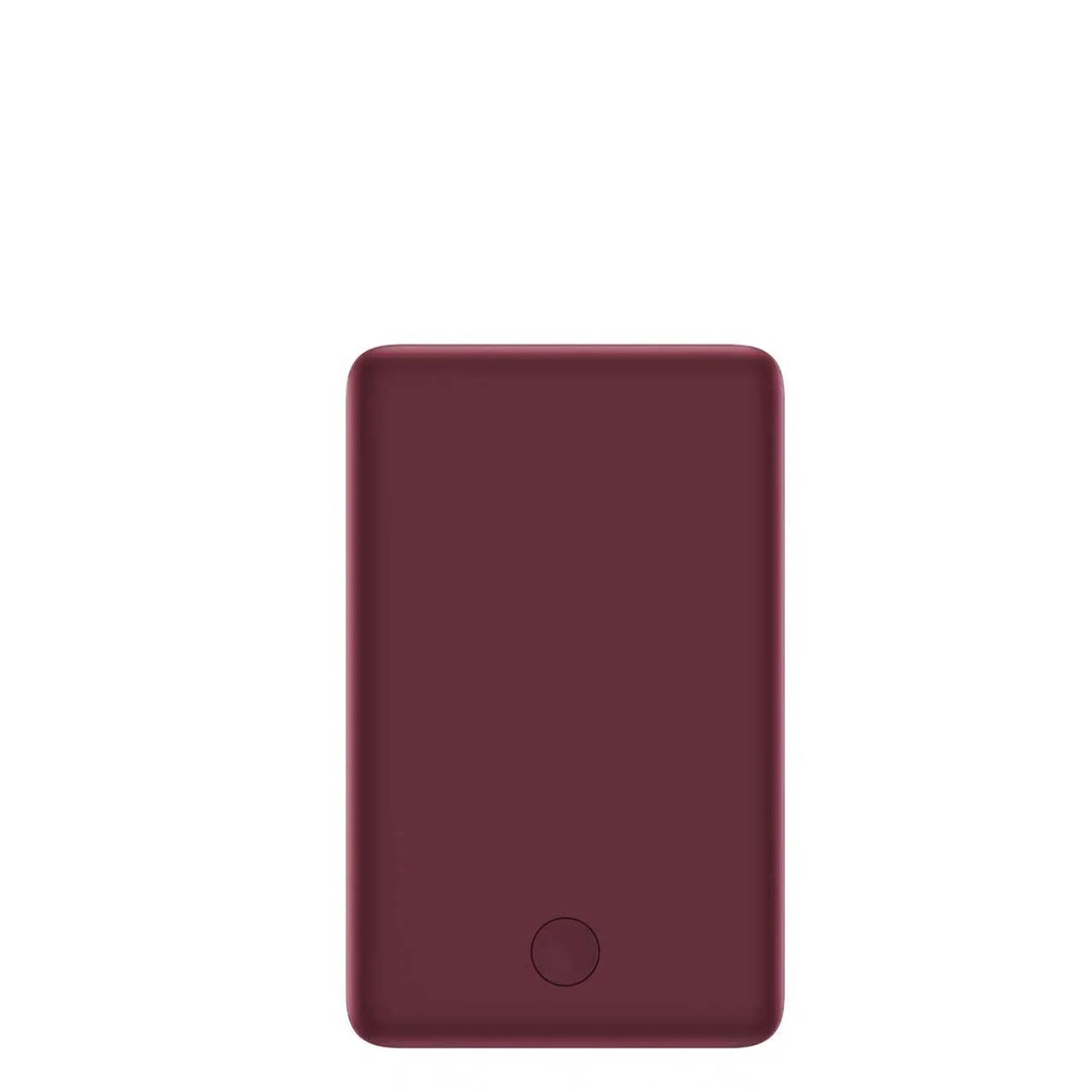 Walli Merlot Truffle magnetic Power Boost portable charger in a burgundy finish for fast wireless charging.