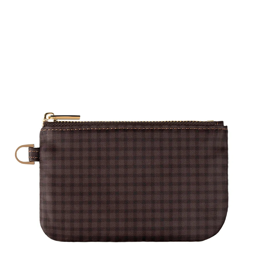 Cafe Gingham Zipper Pouch