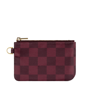 Cozy Check Zipper Pouch