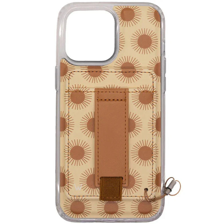 Harvest Sun Magnetic Case by Holley Rojek featuring warm botanical artwork and magnetic wallet