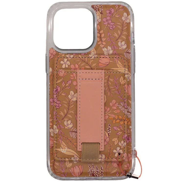 Rustic Floral Magnetic Case by Holley Rojek with floral design and detachable magnetic wallet