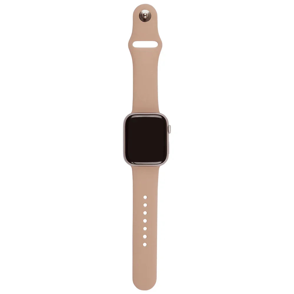 Vanilla Cream Apple Watch Band with neutral cream design and comfortable silicone strap
