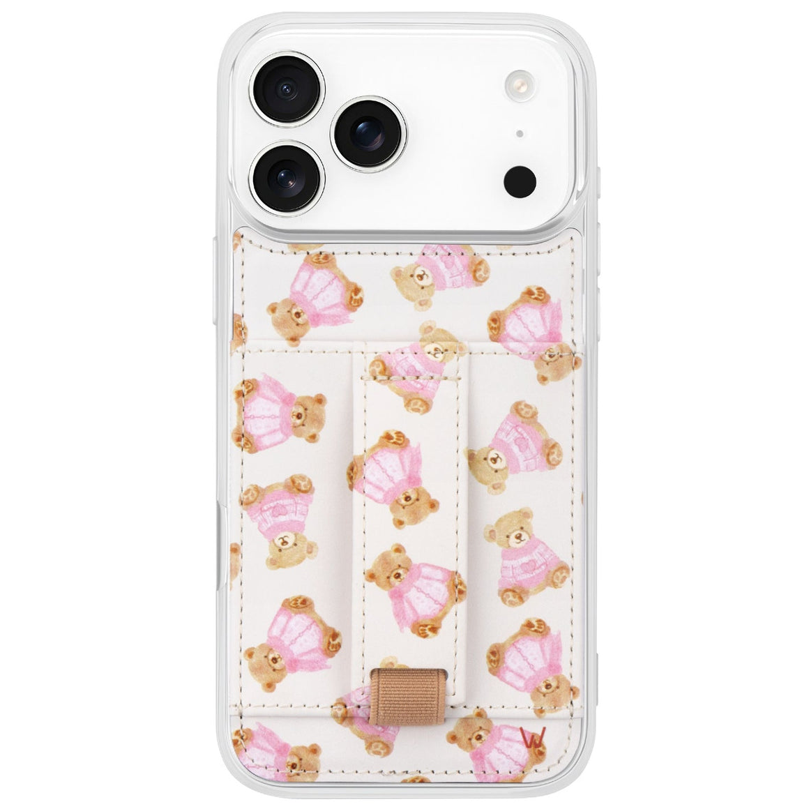 Original Case Teddy phone case with secure grip and card holder