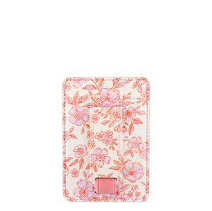 Pink Posy Magnetic Wallet