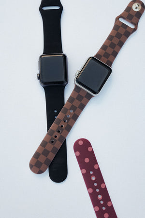 Cocoa Check Watch Band