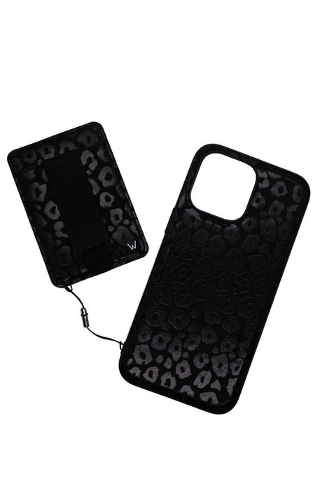 Blacked Out Leopard Magnetic Case