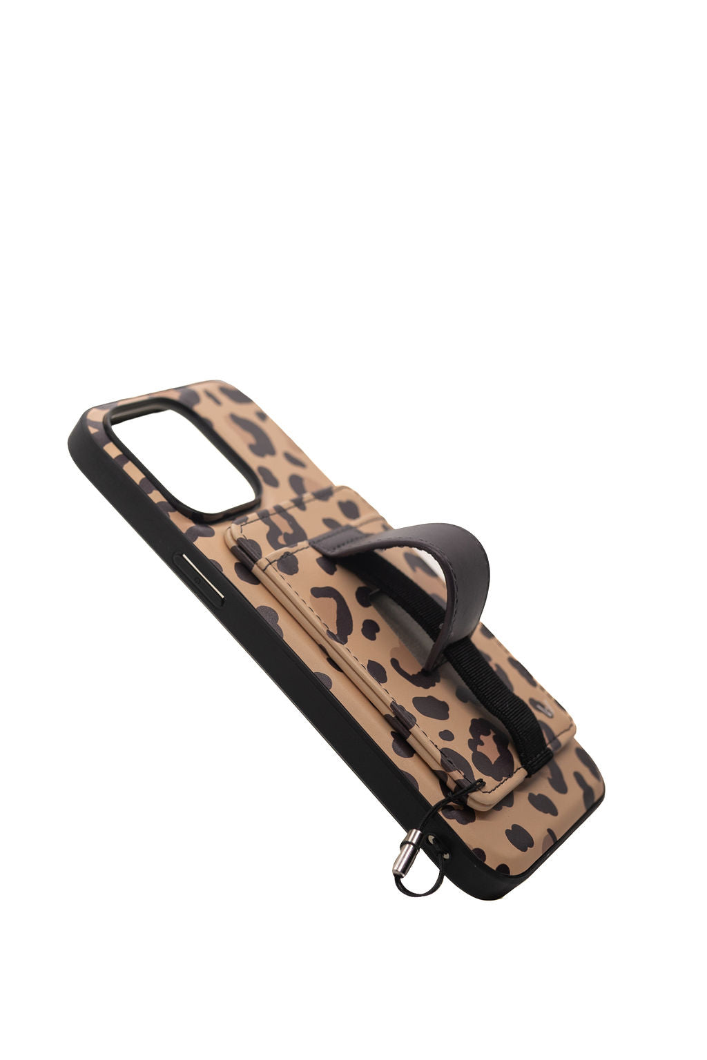 Brown Leopard Wrist Lanyard — Walli Cases