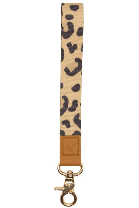 Brown Leopard Wrist Lanyard — Walli Cases